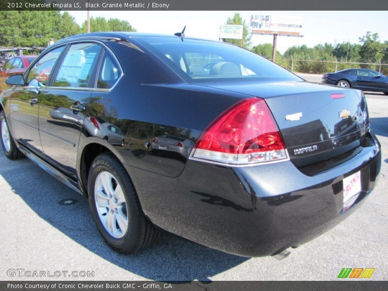 Black Granite Metallic / Ebony 2012 Chevrolet Impala LS