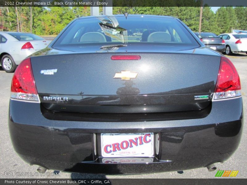Black Granite Metallic / Ebony 2012 Chevrolet Impala LS