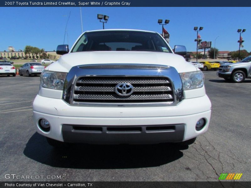 Super White / Graphite Gray 2007 Toyota Tundra Limited CrewMax