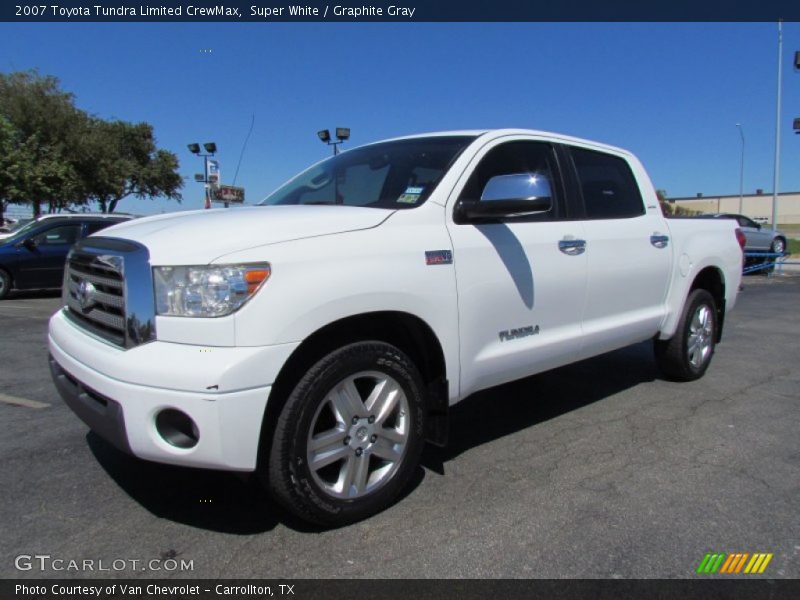 Super White / Graphite Gray 2007 Toyota Tundra Limited CrewMax