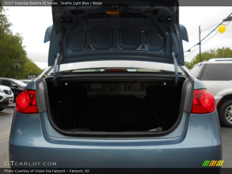 Seattle Light Blue / Beige 2007 Hyundai Elantra SE Sedan
