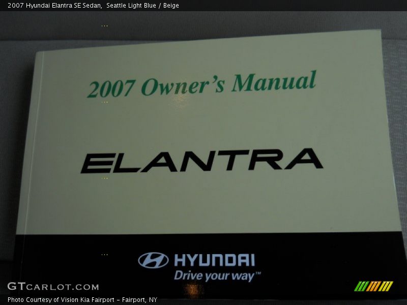 Seattle Light Blue / Beige 2007 Hyundai Elantra SE Sedan