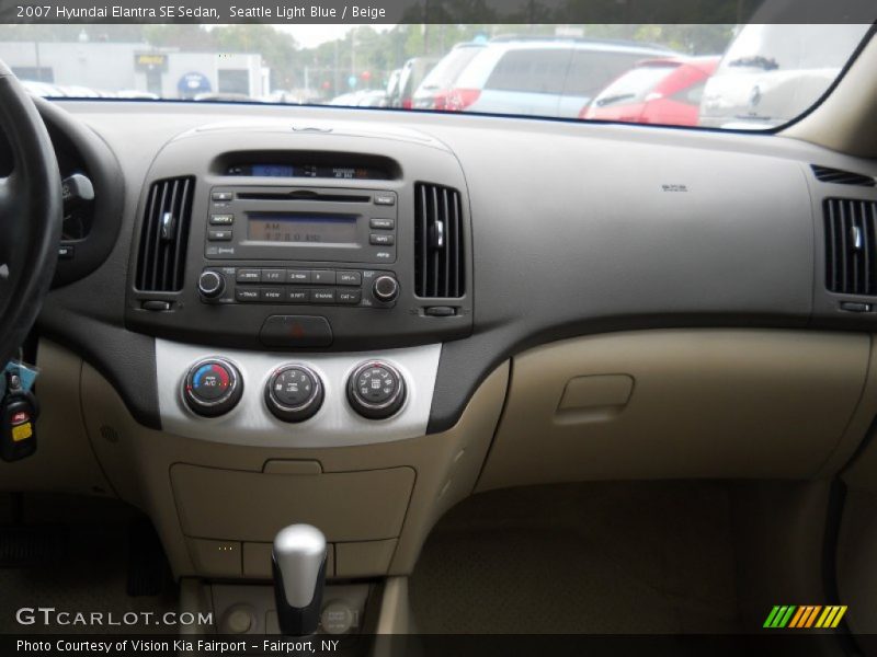Seattle Light Blue / Beige 2007 Hyundai Elantra SE Sedan