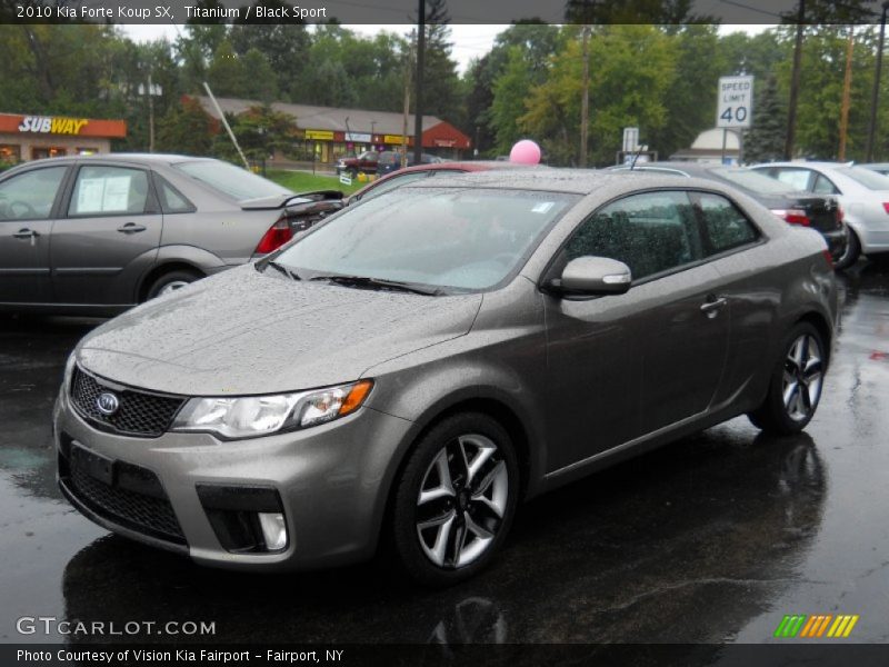 Titanium / Black Sport 2010 Kia Forte Koup SX