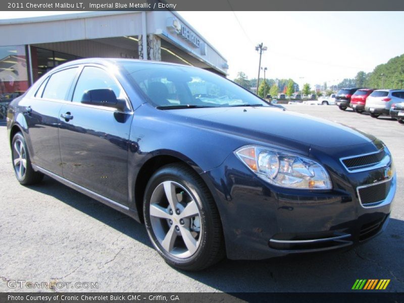 Imperial Blue Metallic / Ebony 2011 Chevrolet Malibu LT