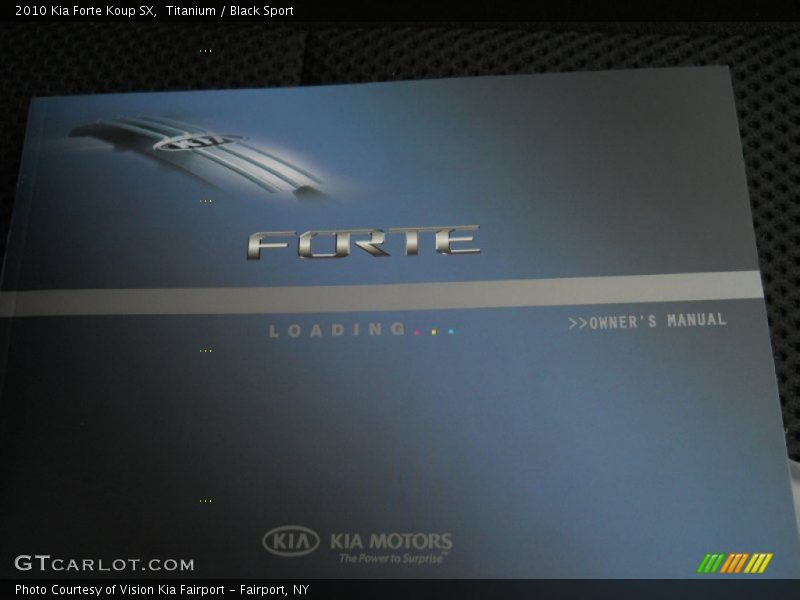 Titanium / Black Sport 2010 Kia Forte Koup SX