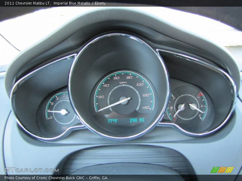 Imperial Blue Metallic / Ebony 2011 Chevrolet Malibu LT