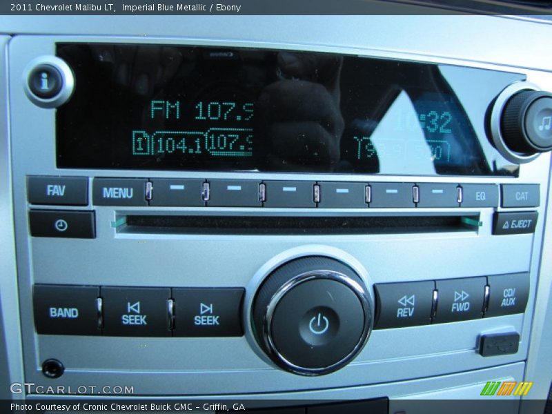Imperial Blue Metallic / Ebony 2011 Chevrolet Malibu LT