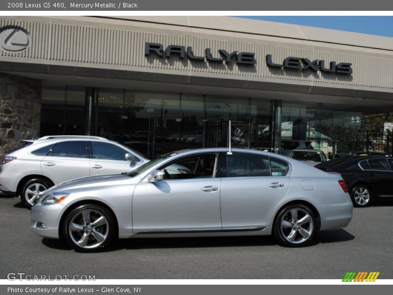Mercury Metallic / Black 2008 Lexus GS 460