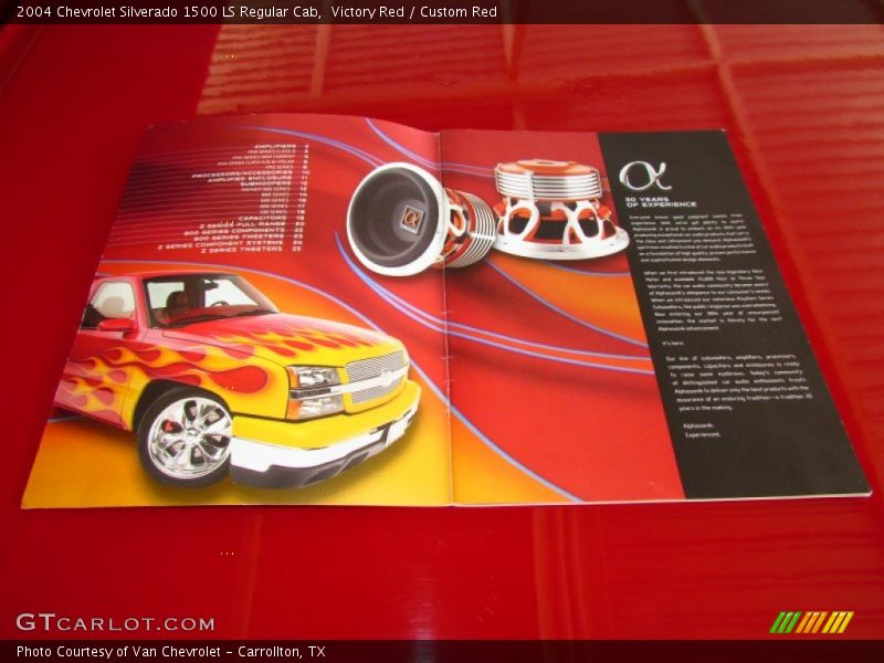 Victory Red / Custom Red 2004 Chevrolet Silverado 1500 LS Regular Cab