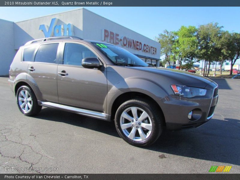 Quartz Brown Metallic / Beige 2010 Mitsubishi Outlander XLS
