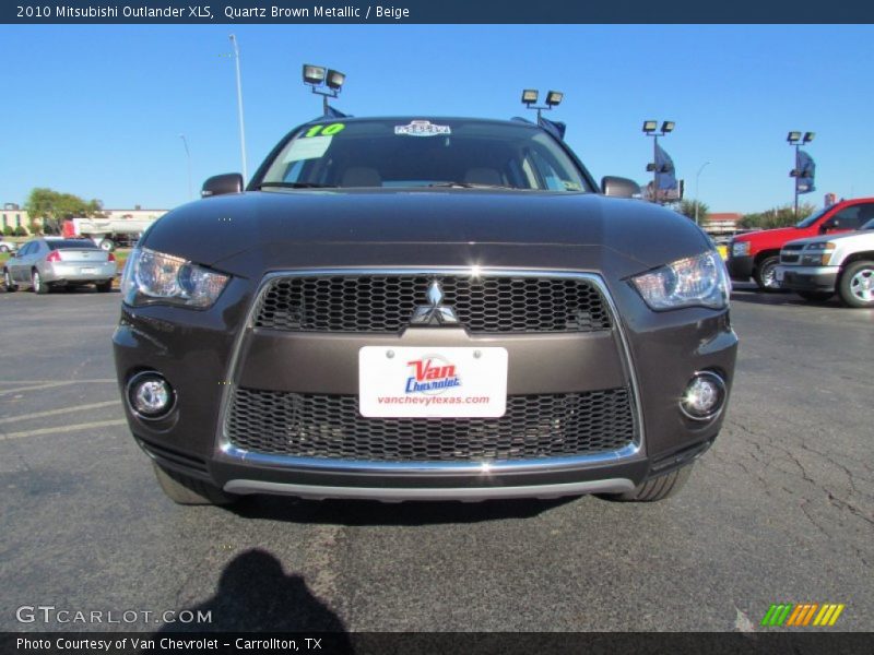 Quartz Brown Metallic / Beige 2010 Mitsubishi Outlander XLS