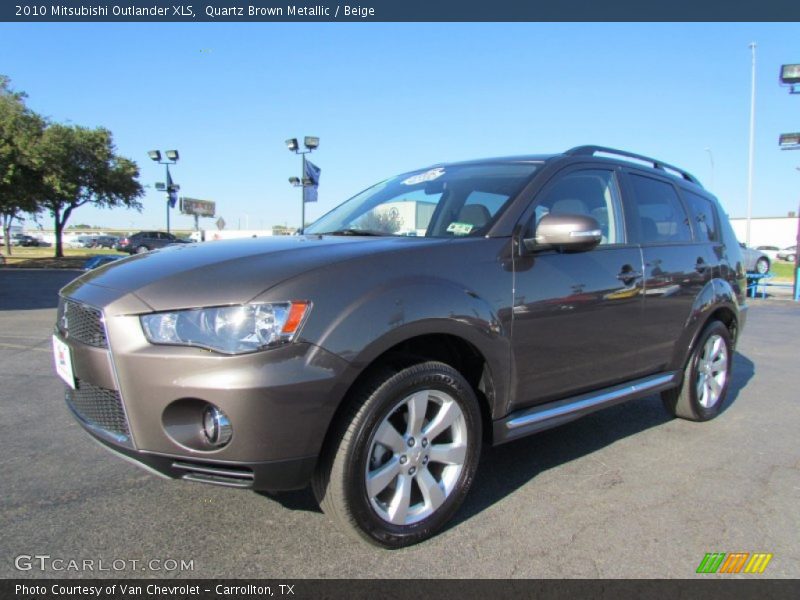 Quartz Brown Metallic / Beige 2010 Mitsubishi Outlander XLS