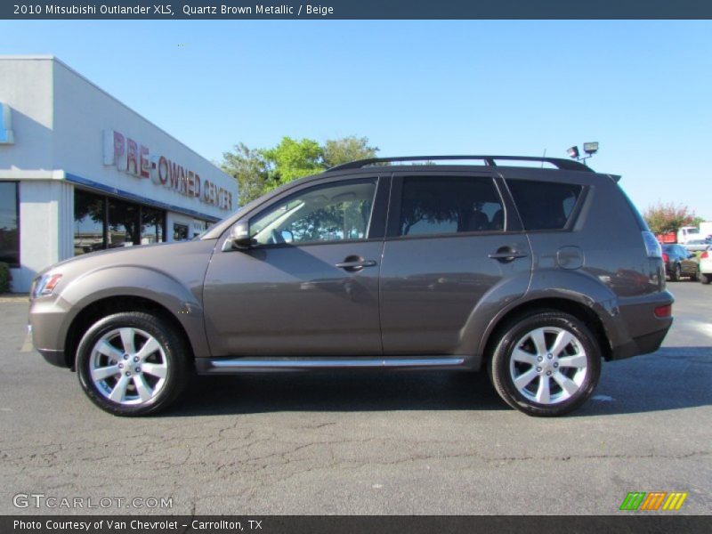Quartz Brown Metallic / Beige 2010 Mitsubishi Outlander XLS