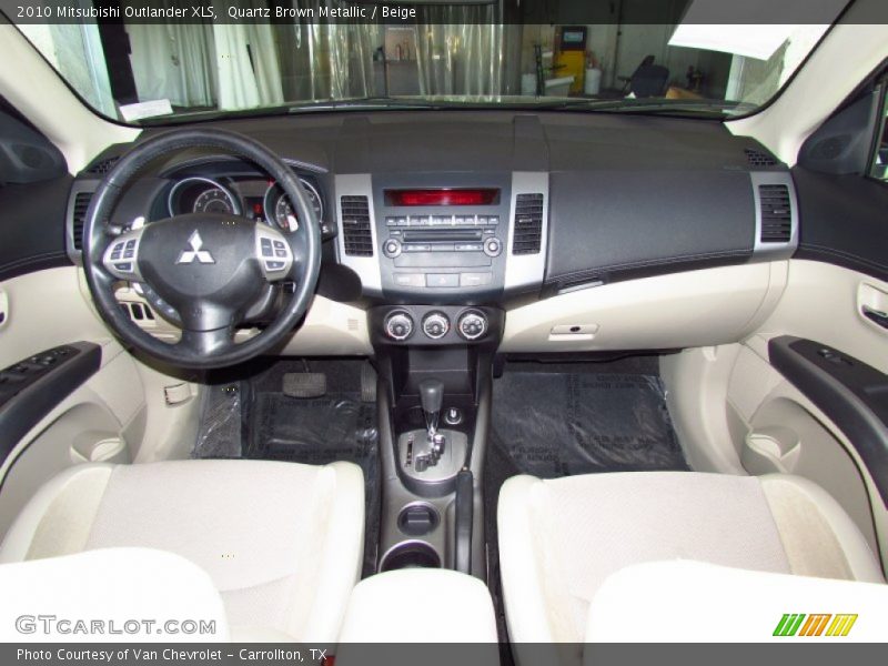 Quartz Brown Metallic / Beige 2010 Mitsubishi Outlander XLS