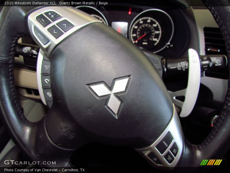 Quartz Brown Metallic / Beige 2010 Mitsubishi Outlander XLS