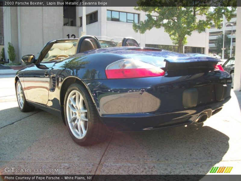 Lapis Blue Metallic / Savanna Beige 2003 Porsche Boxster