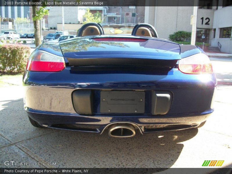 Lapis Blue Metallic / Savanna Beige 2003 Porsche Boxster