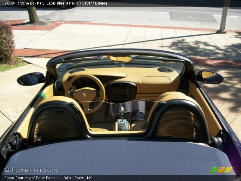 Lapis Blue Metallic / Savanna Beige 2003 Porsche Boxster