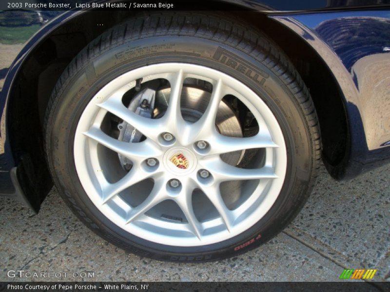 Lapis Blue Metallic / Savanna Beige 2003 Porsche Boxster