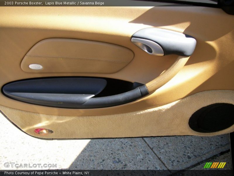 Lapis Blue Metallic / Savanna Beige 2003 Porsche Boxster