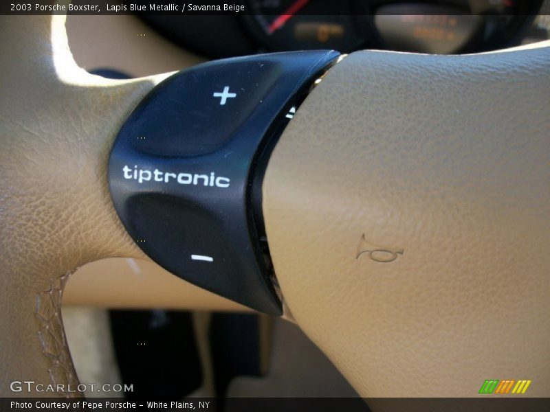 Lapis Blue Metallic / Savanna Beige 2003 Porsche Boxster