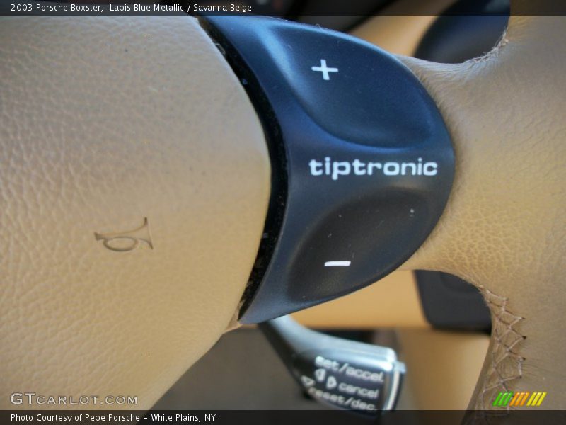 Lapis Blue Metallic / Savanna Beige 2003 Porsche Boxster