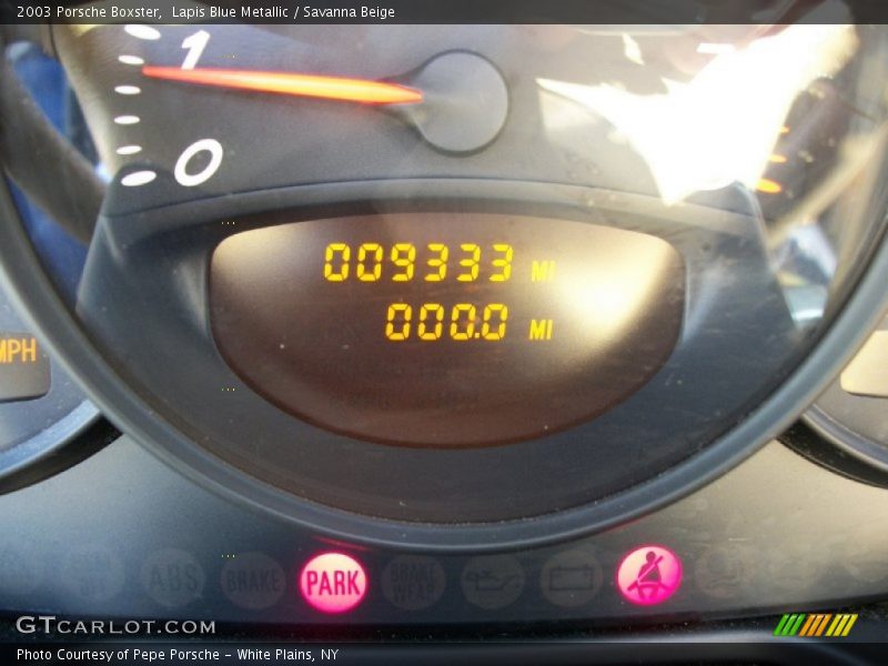 Lapis Blue Metallic / Savanna Beige 2003 Porsche Boxster