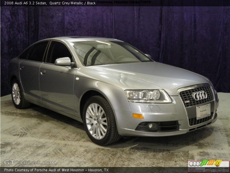 Quartz Grey Metallic / Black 2008 Audi A6 3.2 Sedan