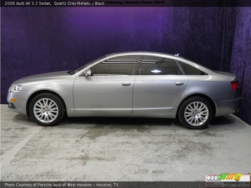 Quartz Grey Metallic / Black 2008 Audi A6 3.2 Sedan