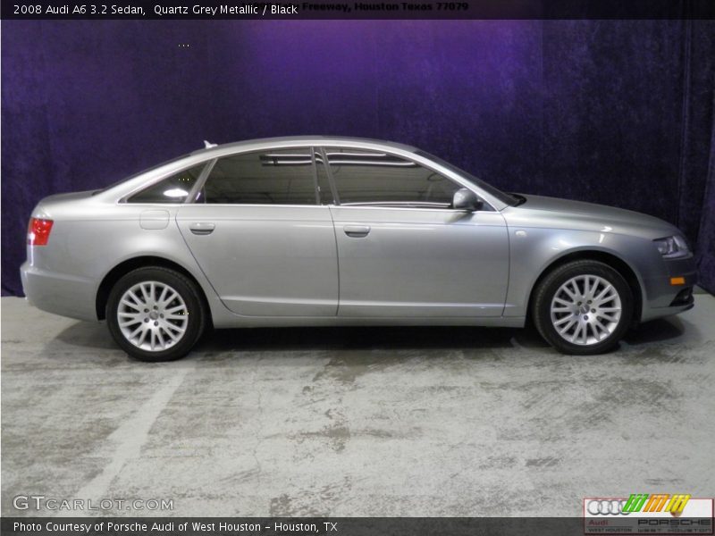 Quartz Grey Metallic / Black 2008 Audi A6 3.2 Sedan