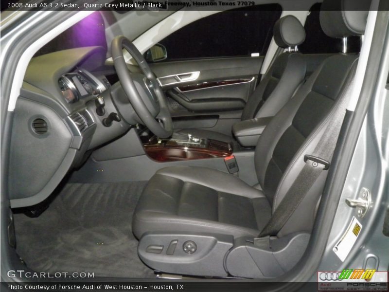 Quartz Grey Metallic / Black 2008 Audi A6 3.2 Sedan