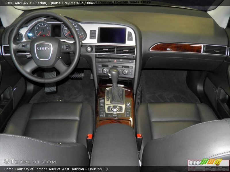 Quartz Grey Metallic / Black 2008 Audi A6 3.2 Sedan