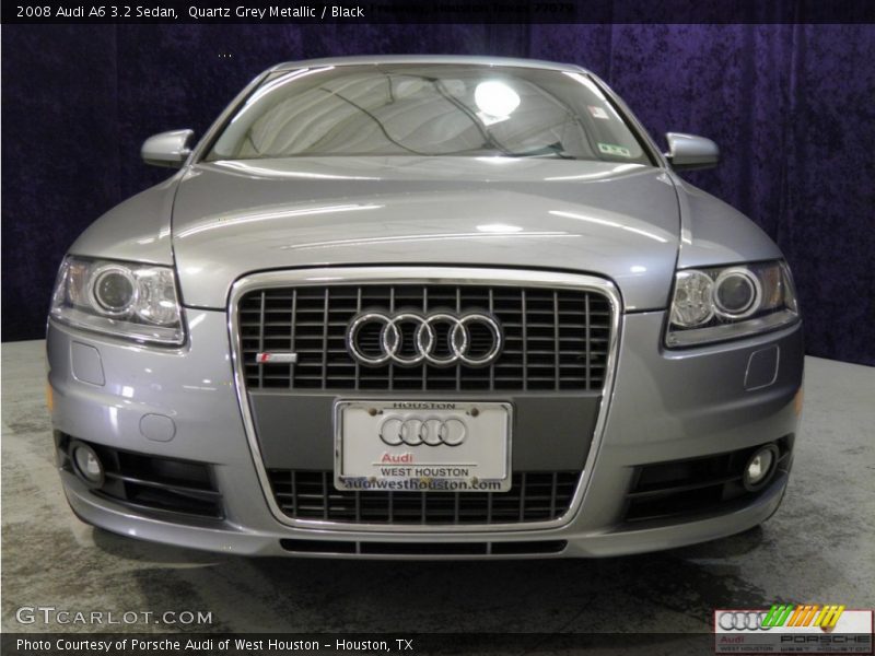 Quartz Grey Metallic / Black 2008 Audi A6 3.2 Sedan