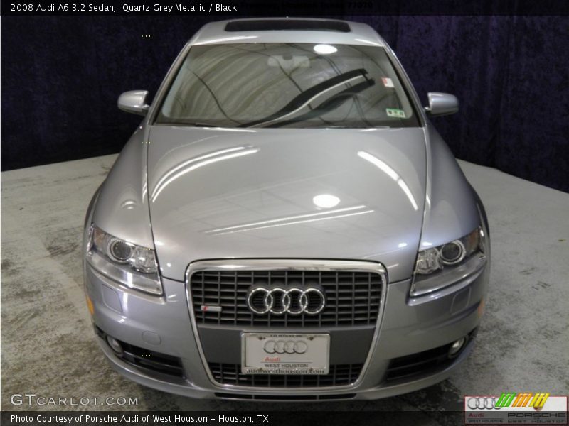 Quartz Grey Metallic / Black 2008 Audi A6 3.2 Sedan