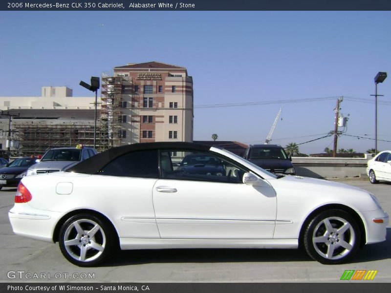 Alabaster White / Stone 2006 Mercedes-Benz CLK 350 Cabriolet