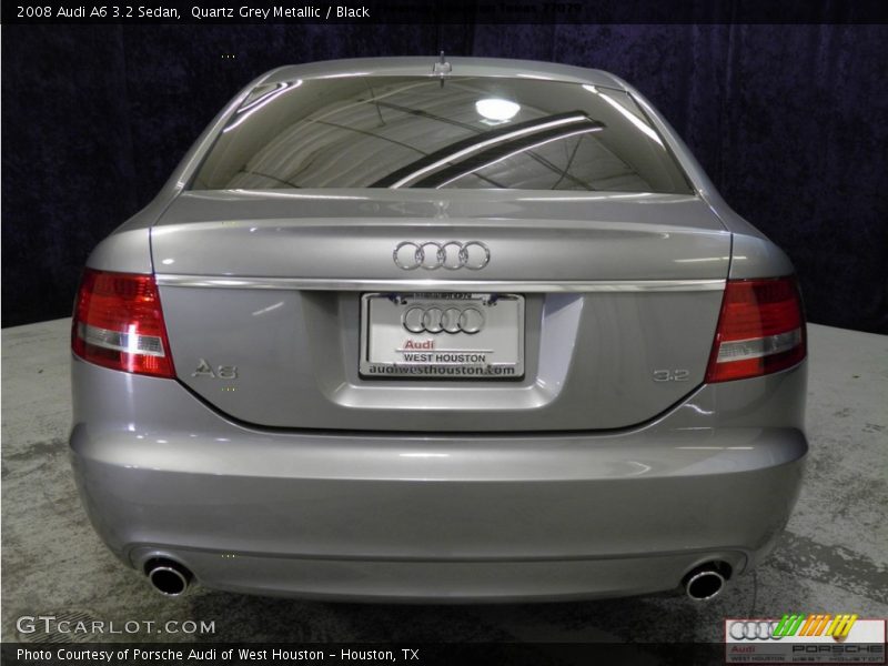 Quartz Grey Metallic / Black 2008 Audi A6 3.2 Sedan