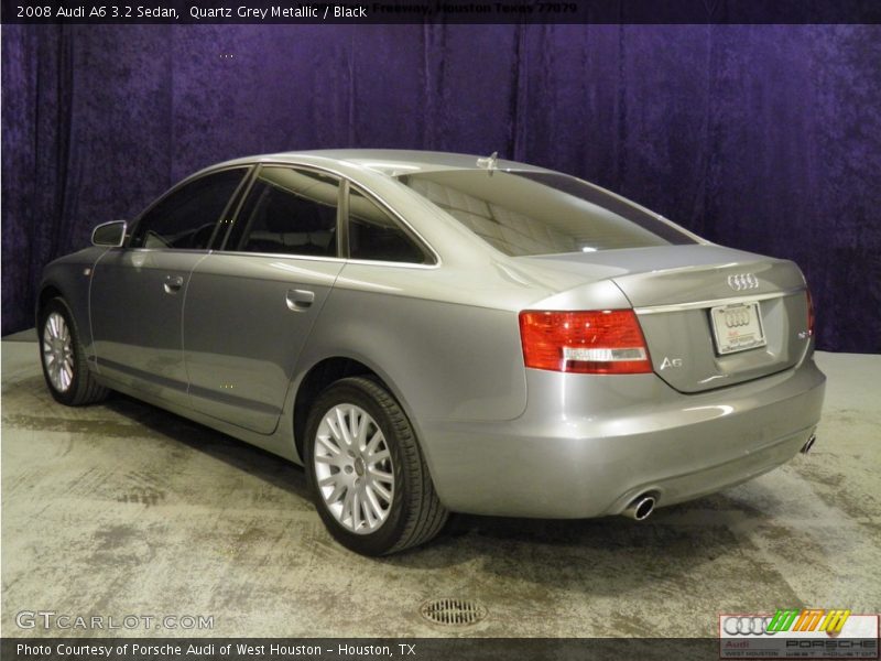 Quartz Grey Metallic / Black 2008 Audi A6 3.2 Sedan