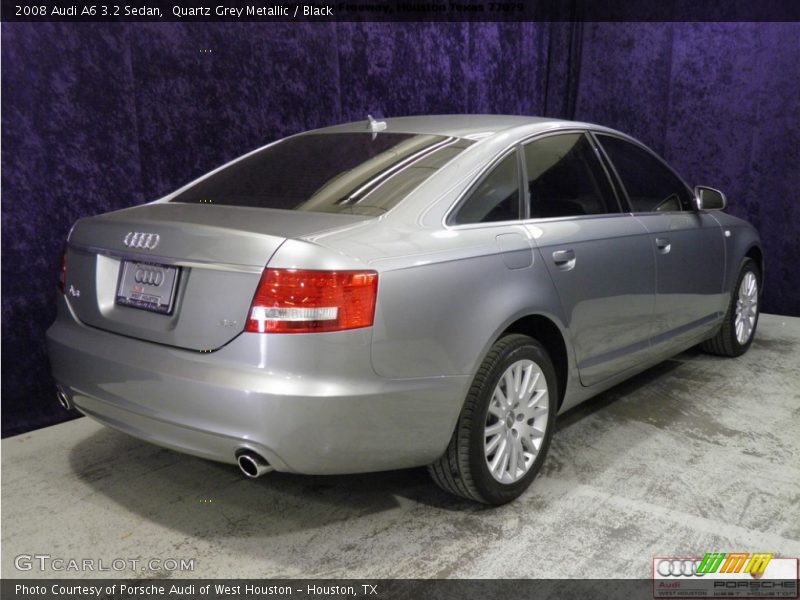 Quartz Grey Metallic / Black 2008 Audi A6 3.2 Sedan