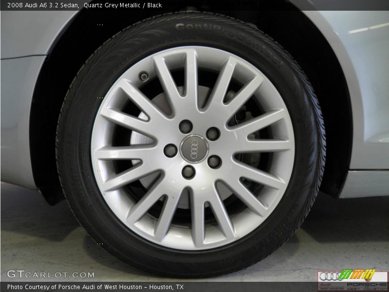 Quartz Grey Metallic / Black 2008 Audi A6 3.2 Sedan