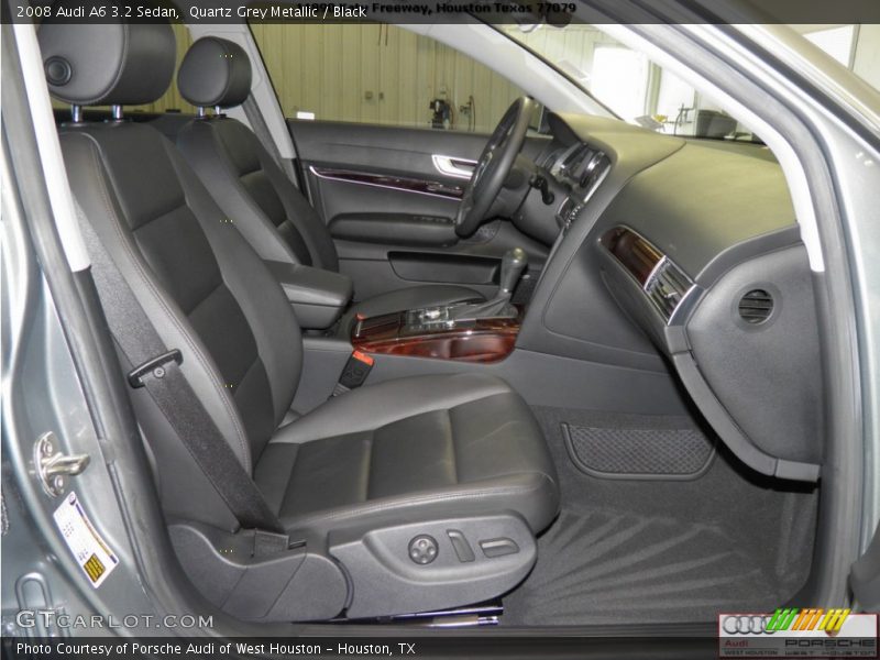 Quartz Grey Metallic / Black 2008 Audi A6 3.2 Sedan