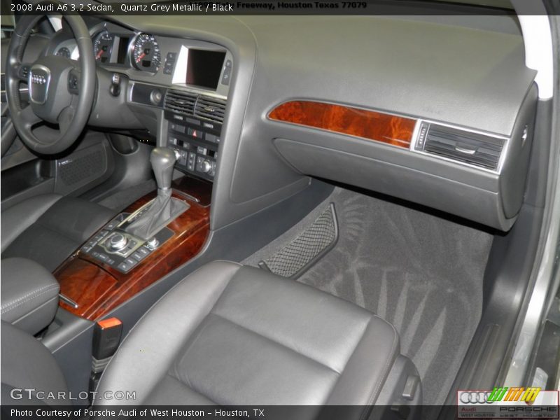 Quartz Grey Metallic / Black 2008 Audi A6 3.2 Sedan