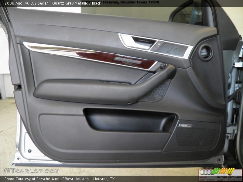 Quartz Grey Metallic / Black 2008 Audi A6 3.2 Sedan