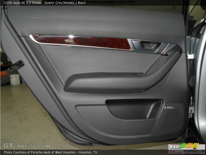 Quartz Grey Metallic / Black 2008 Audi A6 3.2 Sedan