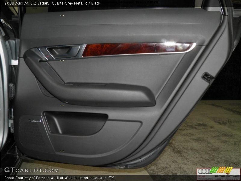Quartz Grey Metallic / Black 2008 Audi A6 3.2 Sedan