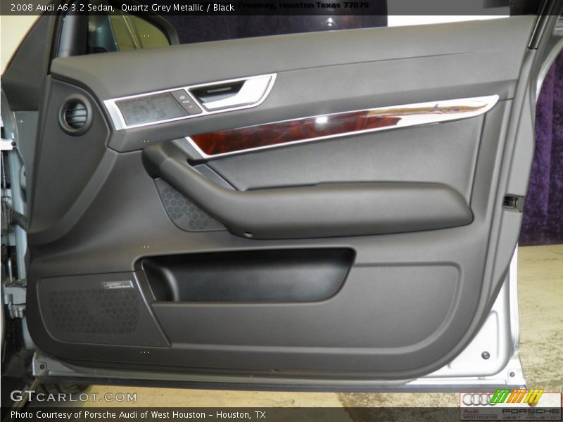 Quartz Grey Metallic / Black 2008 Audi A6 3.2 Sedan