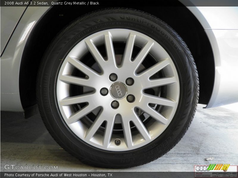 Quartz Grey Metallic / Black 2008 Audi A6 3.2 Sedan
