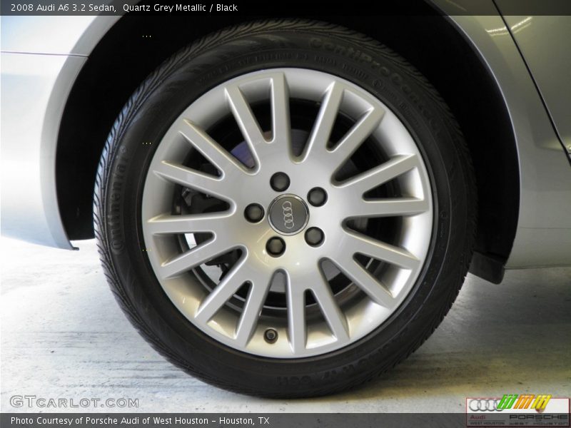 Quartz Grey Metallic / Black 2008 Audi A6 3.2 Sedan