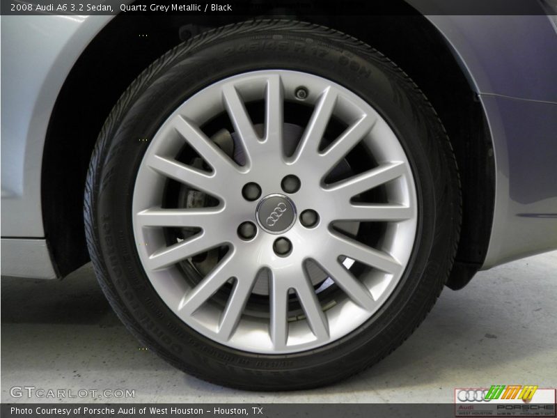 Quartz Grey Metallic / Black 2008 Audi A6 3.2 Sedan