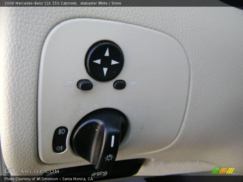 Alabaster White / Stone 2006 Mercedes-Benz CLK 350 Cabriolet